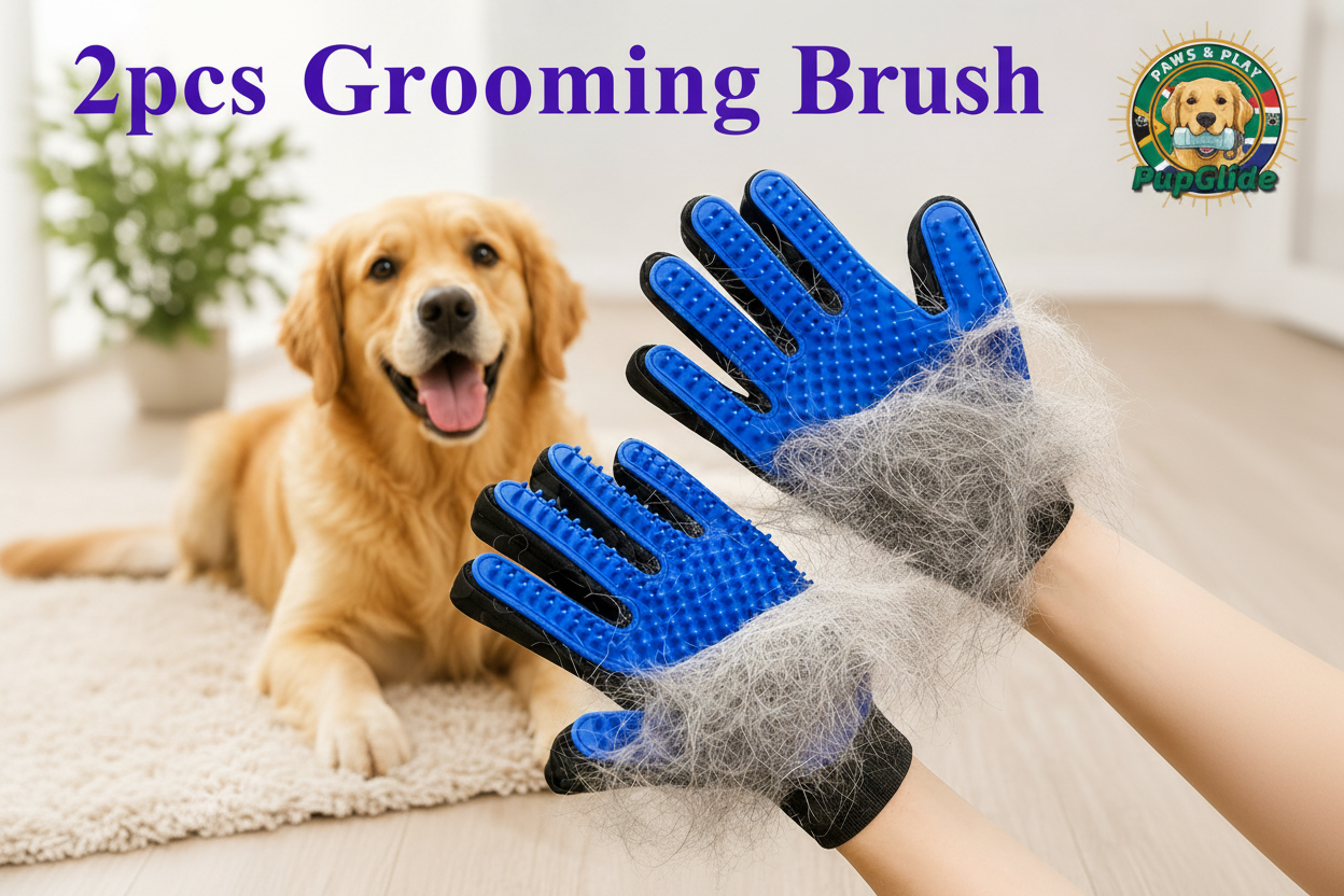 2pcs Grooming Brush with PupGlide Logo