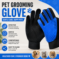 PupGlide Grooming Glove – 2pc Silicone De-Shedding Set