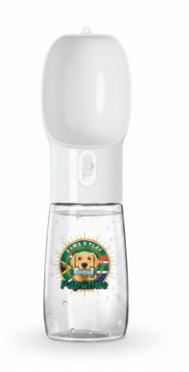PupGlide Stay Hydrated Bottle 400ML in grey