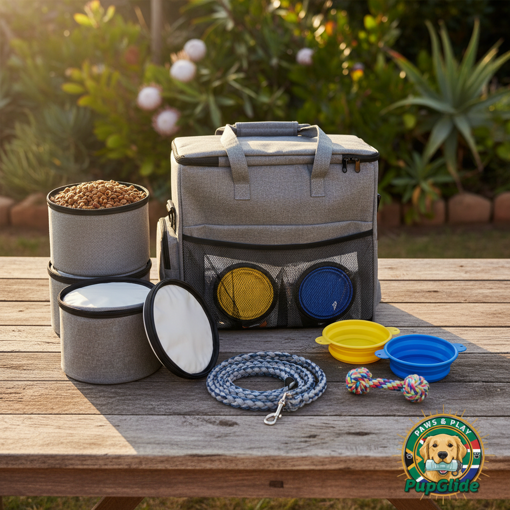 PupGlide Travel Bag - Garden Flat Lay