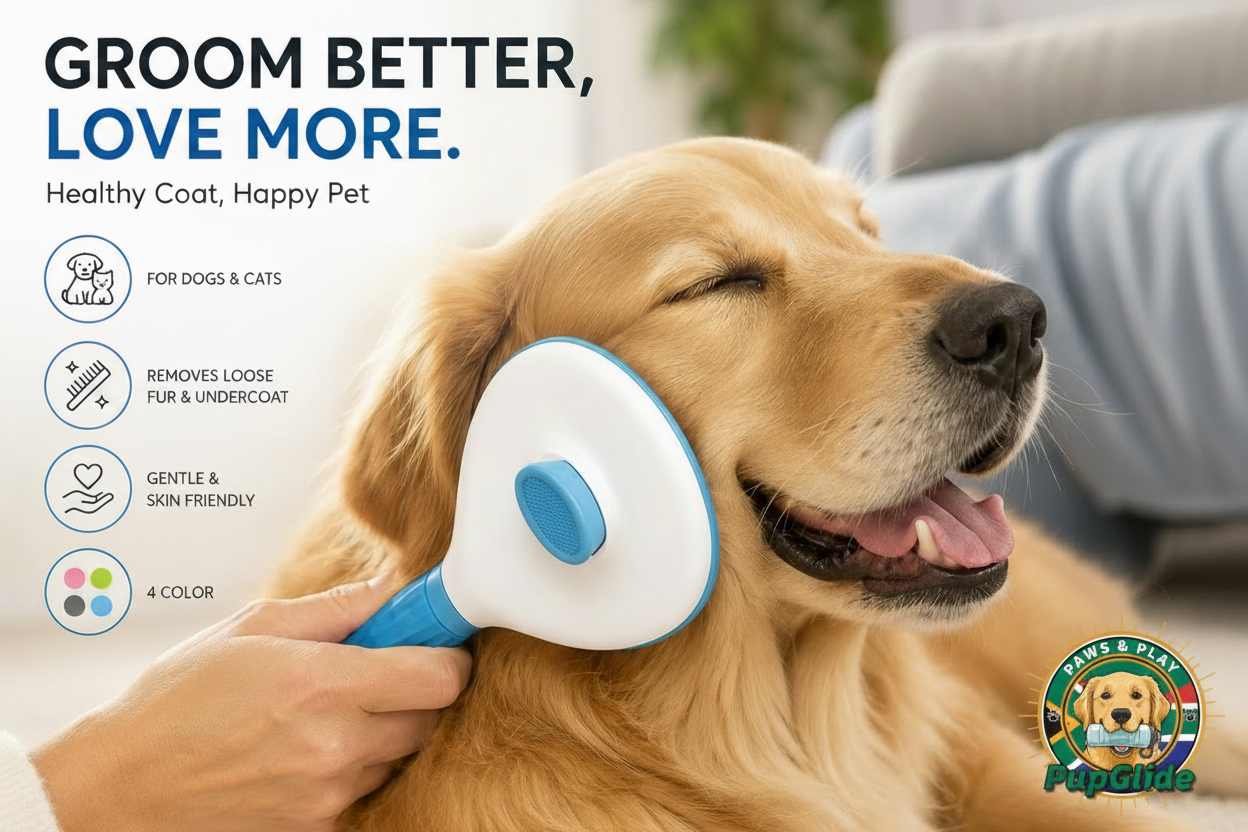 PupGlide Grooming Brush Lifestyle
