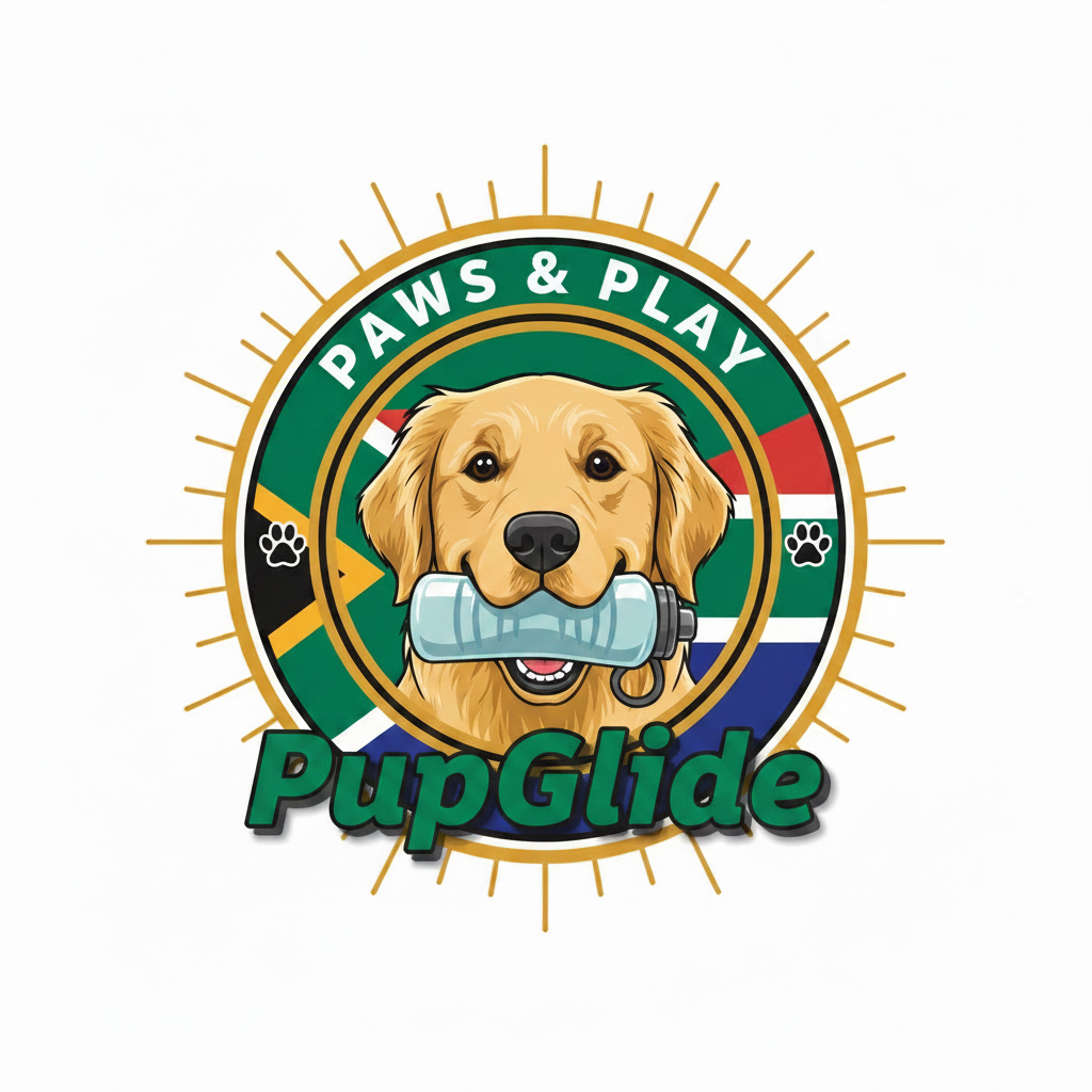 PupGlide Logo with Water Bottle