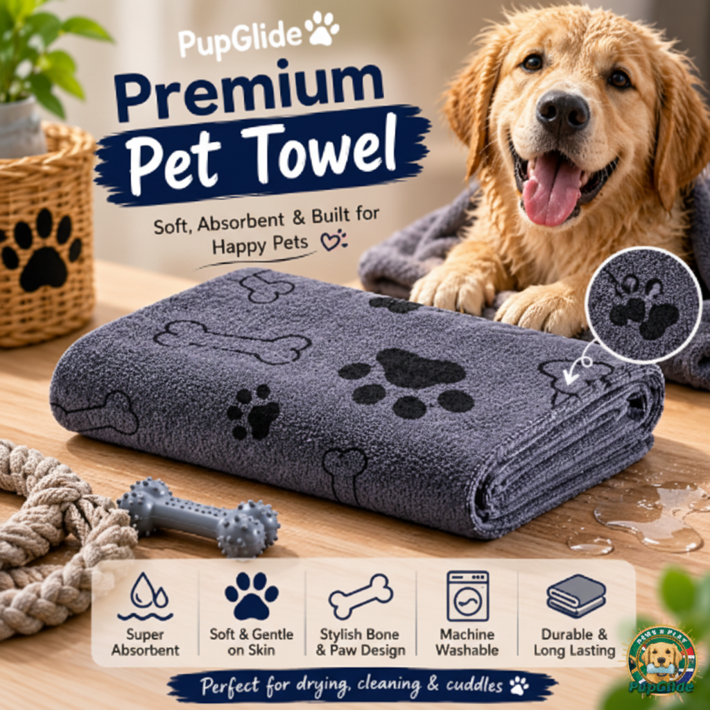 PupGlide Premium Pet Towel
