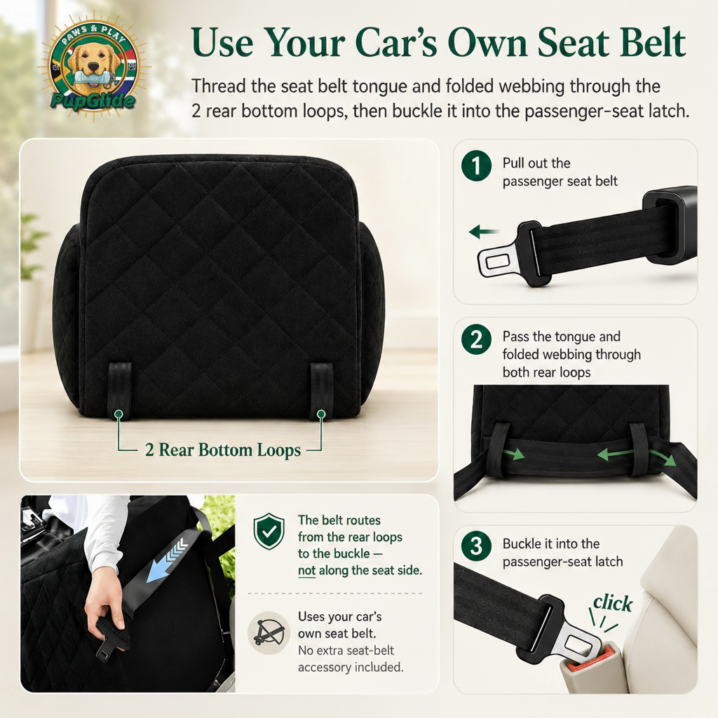 PupGlide Seatbelt Installation Guide