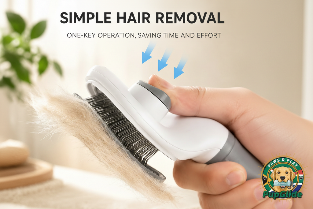 PupGlide Self-Cleaning Brush - Hair Removal