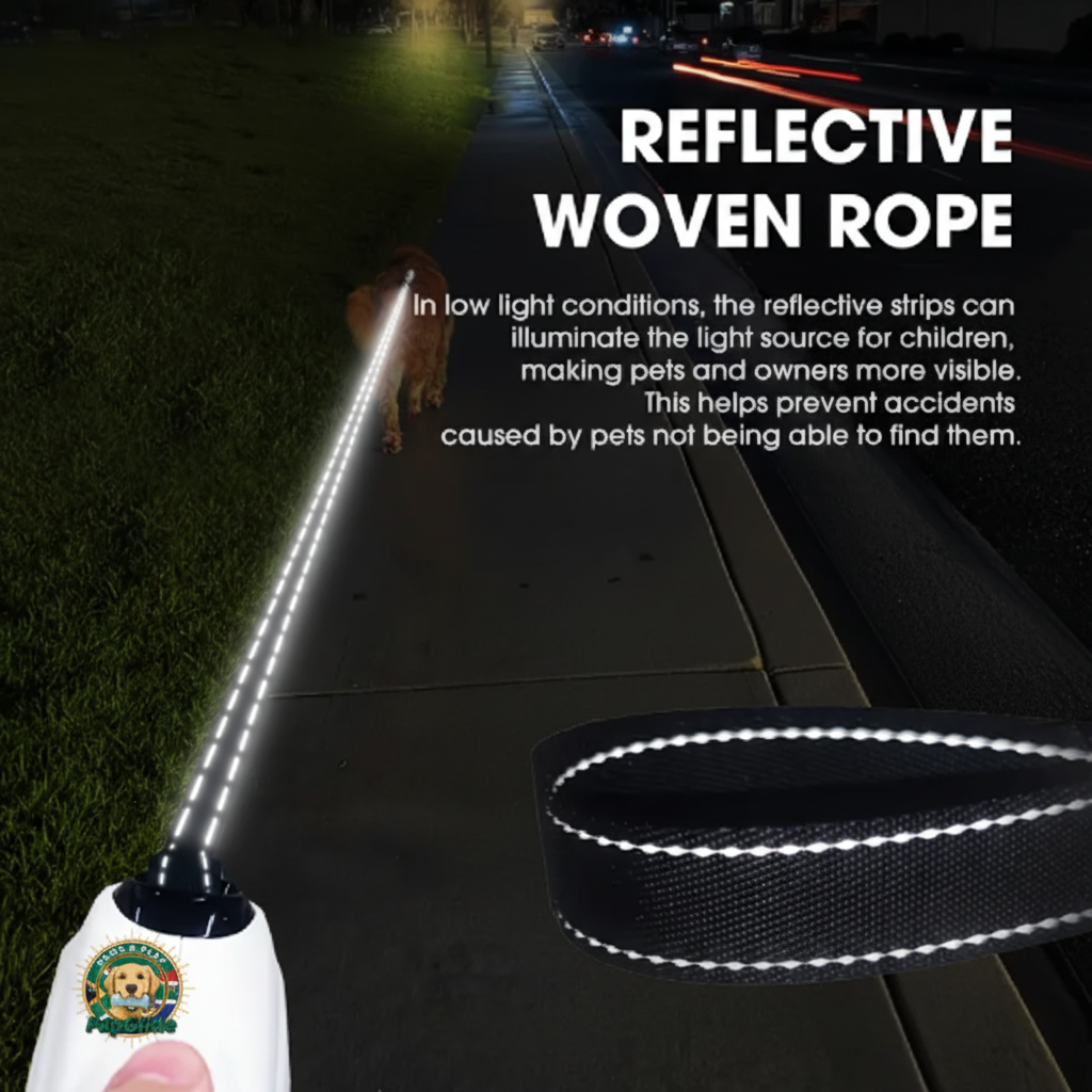 Reflective Leash Night Shot
